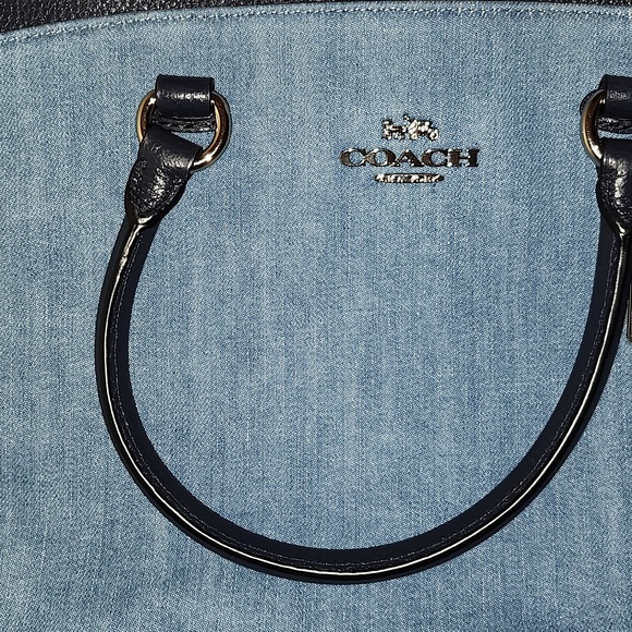 NWT NBU COACH MIA SATCHEL IN DENIM - Picture 3 of 16